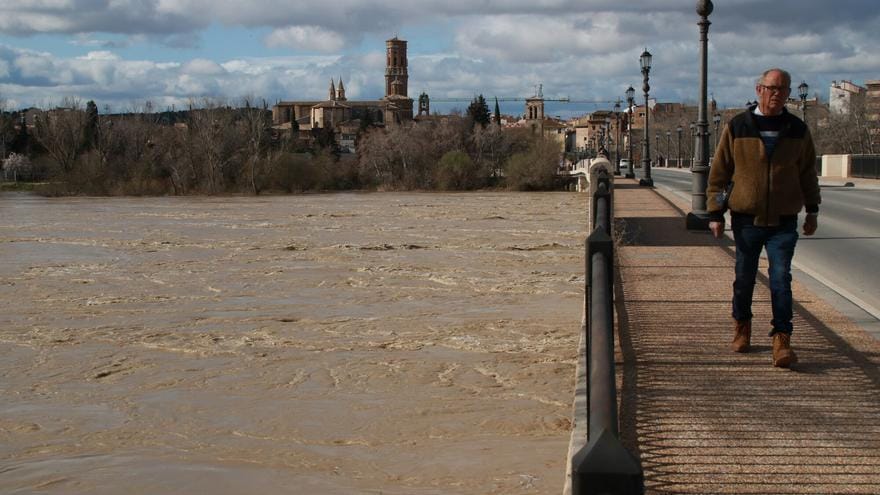 Nivel del Ebro a la altura de Tudela este miércoles